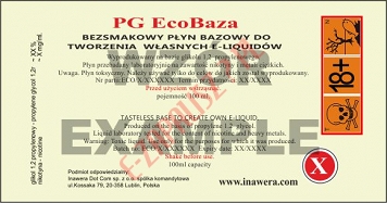 ECOBAZA 12mg/ml - 100ml - baza bez gliceryny