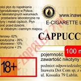 CAPPUCCINO poj. 100ml INAWERA LIQUID bez nikotyny