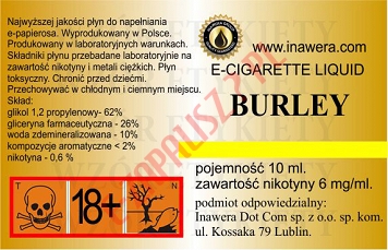 BURLEY  6mg/ml poj. 10ml INAWERA LIQUID