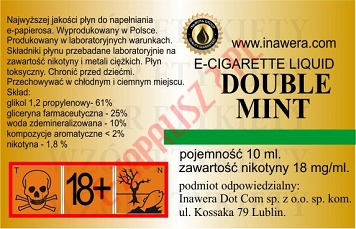 DOUBLE MINT 18mg/ml poj. 10ml INAWERA LIQUID