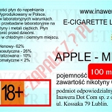 APPLE-MINT  poj. 100ml DUETY INAWERA LIQUID bez nikotyny