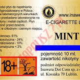 MENTHOL - MINT 24mg/ml poj. 10ml LIQUID INAWERA