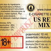 US RED MIX poj. 10ml INAWERA LIQUID bez nikotyny