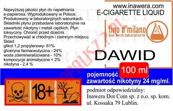 DAWID 24mg/ml poj. 100ml LIQUID INAWERA