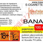 BANANA  6mg/ml poj. 100ml LIQUID INAWERA