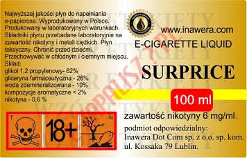 SUPRISE  6mg/ml poj. 100ml INAWERA LIQUID