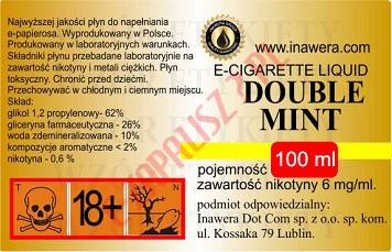 DOUBLE MINT  6mg/ml poj. 100ml INAWERA LIQUID