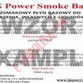 POWER SMOKE BAZA 100ml bez nikotyny