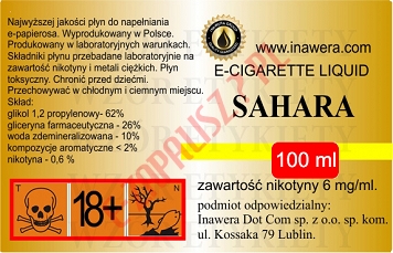 SAHARA  6mg/ml poj. 100ml INAWERA LIQUID