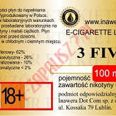 3 FIVE poj. 100ml INAWERA LIQUID bez nikotyny