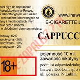 CAPPUCCINO poj. 10ml INAWERA LIQUID bez nikotyny