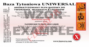 UNIVERSAL - Baza tytoniowa 24mg/ml - 100ml