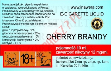 CHERRY-BRANDY 12mg/ml poj. 10ml DUETY INAWERA LIQUID