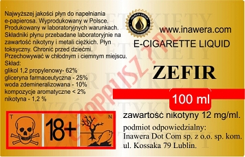 ZEFIR 12mg/ml poj. 100ml LIQUID INAWERA