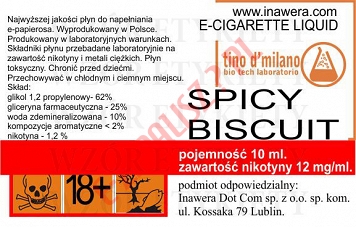 SPICY BISCUIT 12mg/ml poj. 10ml LIQUID INAWERA