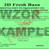 2D FRESH BAZA MIĘTOWA 6mg/ml - 100ml