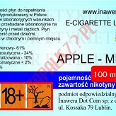 APPLE-MINT 24mg/ml poj. 100ml DUETY INAWERA LIQUID