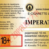 IMPERATOR poj. 10ml LIQUID INAWERA bez nikotyny