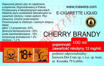 CHERRY-BRANDY 12mg/ml poj. 100ml DUETY INAWERA LIQUID