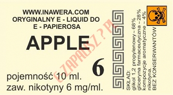 APPLE  6mg/ml poj. 10ml BAYCA LIQUID