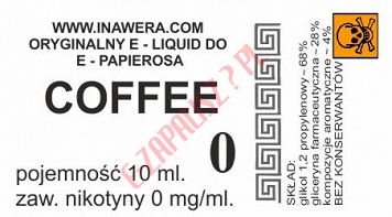 COFFEE  poj. 10ml BAYCA LIQUID bez nikotyny