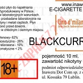 BLACKCURRANT poj. 10ml LIQUID INAWERA bez nikotyny