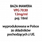 5 x BAZA VPG 70:30 12mg/ml 10ml, baza bez dodatku wody, komplet 5 sztuk (50ml) 