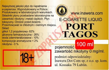 PORT TAGOS poj. 100ml INAWERA LIQUID bez nikotyny