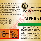 IMPERATOR 18mg/ml poj. 10ml LIQUID INAWERA