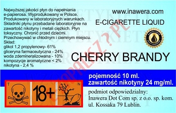 CHERRY-BRANDY 24mg/ml poj. 10ml DUETY INAWERA LIQUID