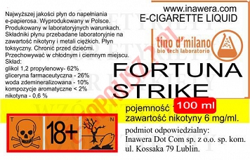 FORTUNA STRIKE  6mg/ml poj. 100ml LIQUID INAWERA