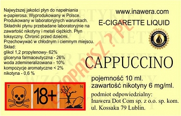 CAPPUCCINO  6mg/ml poj. 10ml BAYCA LIQUID