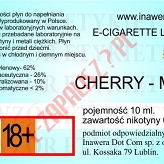 CHERRY-MINT  poj. 10ml DUETY INAWERA LIQUID bez nikotyny