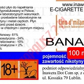 BANANA 24mg/ml poj. 100ml LIQUID INAWERA