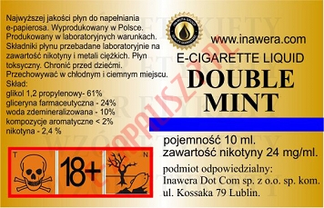 DOUBLE MINT 24mg/ml poj. 10ml INAWERA LIQUID