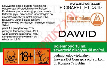 DAWID 18mg/ml poj. 10ml LIQUID INAWERA