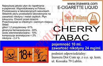 CHERRY TABAC 24mg/ml poj. 10ml LIQUID INAWERA