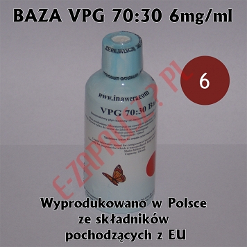 BAZA VPG 70:30 6mg/ml - 100ml baza bez dodatku wody