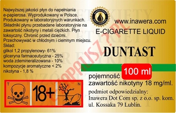 DUNTAST 18mg/ml poj. 100ml INAWERA LIQUID