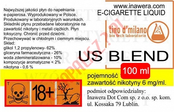 US BLEND  6mg/ml poj. 100ml LIQUID INAWERA