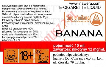 BANANA 12mg/ml poj. 10ml LIQUID INAWERA