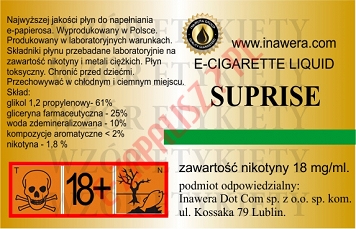 SUPRISE 18mg/ml poj. 10ml INAWERA LIQUID