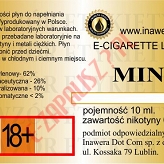 MINT  poj. 10ml LIQUID INAWERA  bez nikotyny