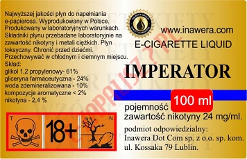 IMPERATOR 24mg/ml poj. 100ml INAWERA LIQUID