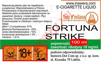 FORTUNA STRIKE 18mg/ml poj. 100ml LIQUID INAWERA