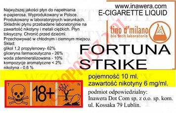 FORTUNA STRIKE  6mg/ml poj. 10ml LIQUID INAWERA