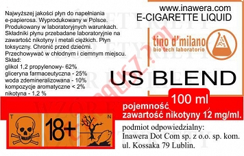 US BLEND 12mg/ml poj. 100ml LIQUID INAWERA