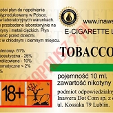 TOBACCO-C 18mg/ml poj. 10ml INAWERA LIQUID