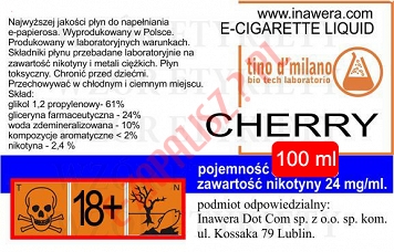 CHERRY 24mg/ml poj. 100ml LIQUID INAWERA