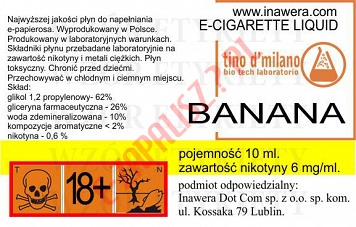 BANANA  6mg/ml poj. 10ml LIQUID INAWERA